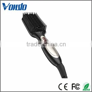 Multi-function Hair Straightener Curler HZ500 PTC Heating Hair Straightener With Brush thumbnail-1