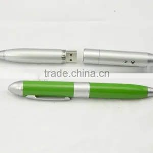 Laser Usb Flash Drive Laser Pointer Ball Pen, High Quality Pen Usb, Promotional Cheap Usb Pen Drive thumbnail-4