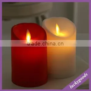 LPL052 Party Favor White and Red Moving Flame Led Candle for Sale thumbnail-1