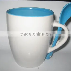 Ceramic Cup With Spoon thumbnail-1