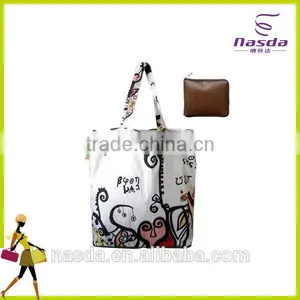Non Woven Bag Promotional With Logo,high Quality Shopping Bag Foldable,nylon Foldable Tote Bag With Zipper thumbnail-1