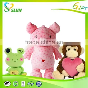 Valentine's Day Teddy Bear Plush Toy With Red Heart thumbnail-1