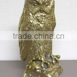 Brass Owl Figures, Brass Animal Statues, Figures thumbnail-1
