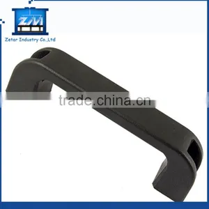 Door Cabinet Black Plastic Handle Rectangular Pull Handle thumbnail-1