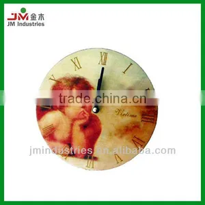 Antique Mechanical Wooden Angel Wall Clock for Home Decoration thumbnail-1