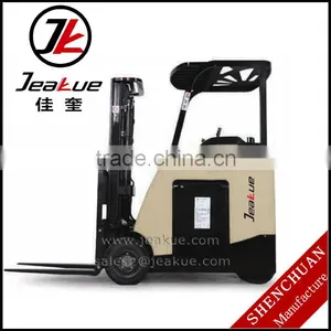 2017 New Product 1.6T Stand One AC Motor 1600kg Three Wheels Electric Forklift thumbnail-2
