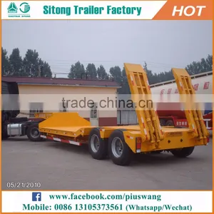 China Trailer Manufacturer Machine Transport Low Bed Trailers for Sale thumbnail-3