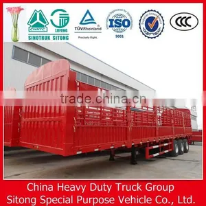 Stake Type Truck Semi Trailer Manufacturers Axle Farm Trailer thumbnail-2