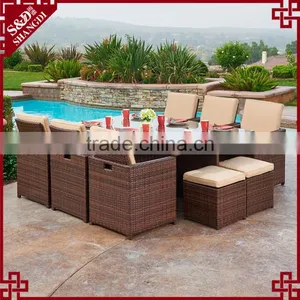 Latest Dining Furniture10 Seats Design Modern Outdoor Luxury Dining Set thumbnail-1