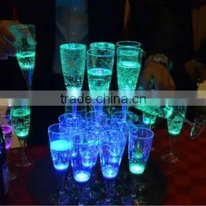 Custom Led Cup Glow Lighting Multicolor Promotional Stock Led Champagne Glass thumbnail-2