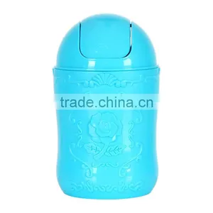 Plastic Desktop Mini Trash Bin Trash Can Used for Car Dustbin thumbnail-2