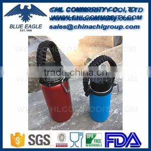 Paracord Survival Strap With Security Ring for Wide Mouth Water Bottles Carrier thumbnail-6