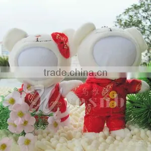 DIY Couple Bears 3D Man Photo Face Doll thumbnail-1
