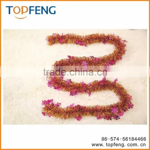 Christmas Tinsel With Snowflake/stage Decoration for Festival/christmas Wired Tinsel Garland thumbnail-2