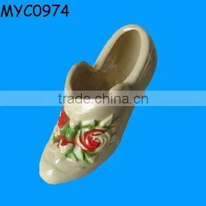Vintage Ceramic Shoe Flower Vase thumbnail-1