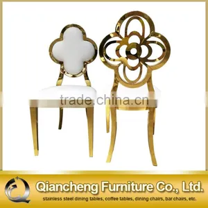 Wholesale Hollow Glodern Stainless Steel Dining Chair thumbnail-5