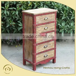 Hot Sale Shabby Chic Wooden Garage Cabinet, Antique Wood Carved Cabinet thumbnail-1