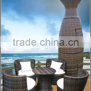 HDPE Rattan Outdoor Cube Garden Set thumbnail-1
