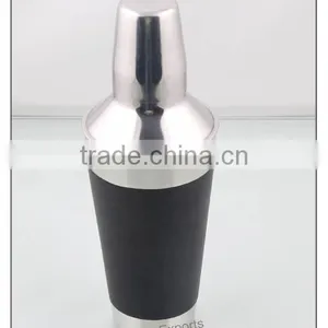 Stainless Steel Cocktail Shaker With Black Color thumbnail-1