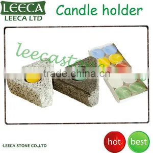 Home Decor Natural Stone Tea Light Holder thumbnail-1