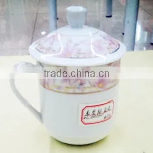 Ceramic Tea Cup,Conference Cup With Cover thumbnail-1