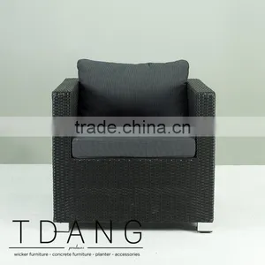 Kessler Wicker Club Chair With Cushion - Modulo Wicker Lounge Chair thumbnail-2