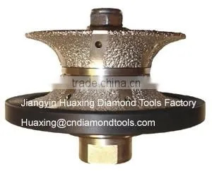 Vacuum Brazed Diamond Profile Wheel /Full-Bullnose Brazed Diamond Router Bits thumbnail-1