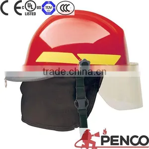 Fire Fight Helmet Black Bright Nomex Neck Protected Fire Resistant Outshell Escape Fireman Wearing thumbnail-2