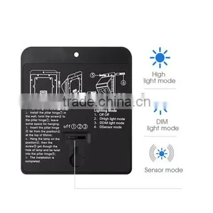 8 LED Solar Power Motion Sensor Garden Security Lamp Outdoor Waterproof Light thumbnail-2