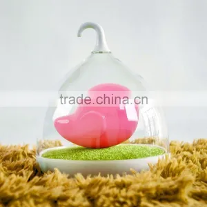 Dimmable Lamp 3d Bird LED Night Light With Rotary Handle and Battery,in Indoors and Outdoors Color Pink thumbnail-2