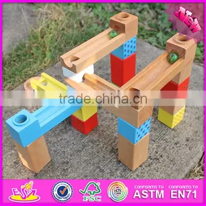 2016 New Design Building Blocks Funny Children Wooden Marble Run Toys W13A126 thumbnail-4