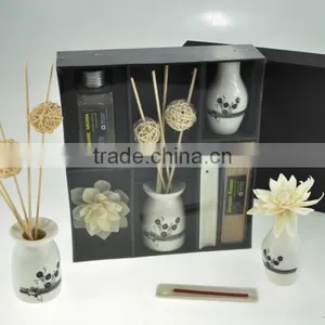 Factory Audit Luxury Decorative Sola Flower Fragrance Reed Diffuser Gift Set thumbnail-1