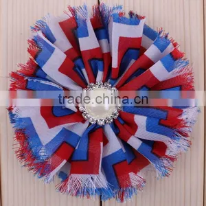 Fraying Chiffon Flower Clip for Kids Hair Accessories thumbnail-5