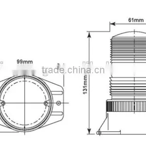 9-110V Led Flash Hazard Light Forklift 110v Safety Warning Lamp thumbnail-4