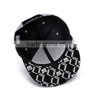 Snapback Cap ,cheap Custom Embroidery Flat Brim Snapback Cap thumbnail-5