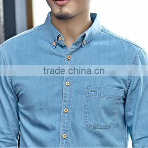 Cowboy Shirt Denim Shirt Men thumbnail-4
