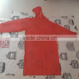 Red Pvc Kid Simple Rain Jacket thumbnail-1