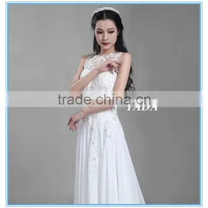 2016 Fashion Cotton Ladies Knitwear Long Vest Wedding Dress thumbnail-2