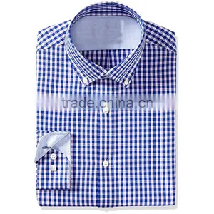 High Quality and Low Price Business Flannel Plaid Shirt thumbnail-2