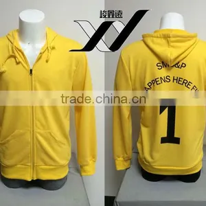 Wholesale Custom Men Zipper Hoodie Jacket With Back Silk Screen Printing thumbnail-1
