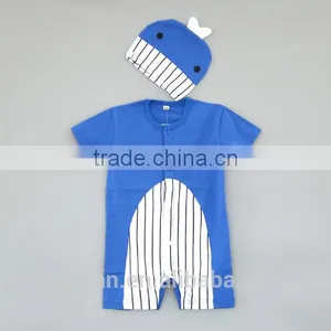 New Arrival Wholesale 100% Cotton Plain Color Baby Romper Short Sleeve Baby Summer Rompers thumbnail-3