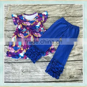 YiWu Ibear Brand Clothes Baby Clothes 100% Cotton Alice's Wonderful Dream Print Outfit New Born Baby Clothes thumbnail-1