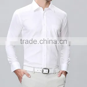 Wholesale Pure Cotton White Shirts for Men Stylish Quality Men Office Shirts thumbnail-4