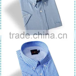 Wholesale Button Down Short Sleeve Check Casual Fishing Shirts thumbnail-3