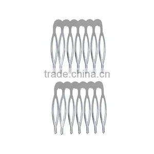Iron Based Alloy Hair Clips Findings Rectangle Silver Tone 39mm x 37mm thumbnail-3