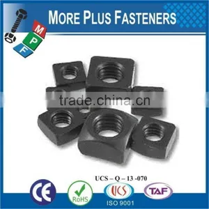 Made in Taiwan Heavy Plain Finish Steel Stainless Steel Zinc Finish Steel Regular Square Nut thumbnail-1