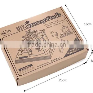 Wooden Children DIY Puzzle Toy Handmade Building Block Model Educational Diy Solar Puzzle Toy for Kids thumbnail-5