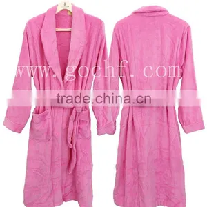 Plush Terry Towel Bathrobe Morning Gown thumbnail-2