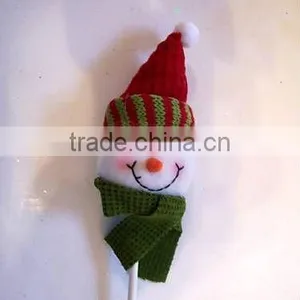 Snowman Pick Christmas Plush Decoration thumbnail-1