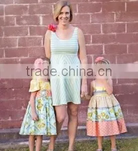 Fashionable Wholesale Mother Daughter Clothes, Mother Daughter / Child Matching Dress thumbnail-1